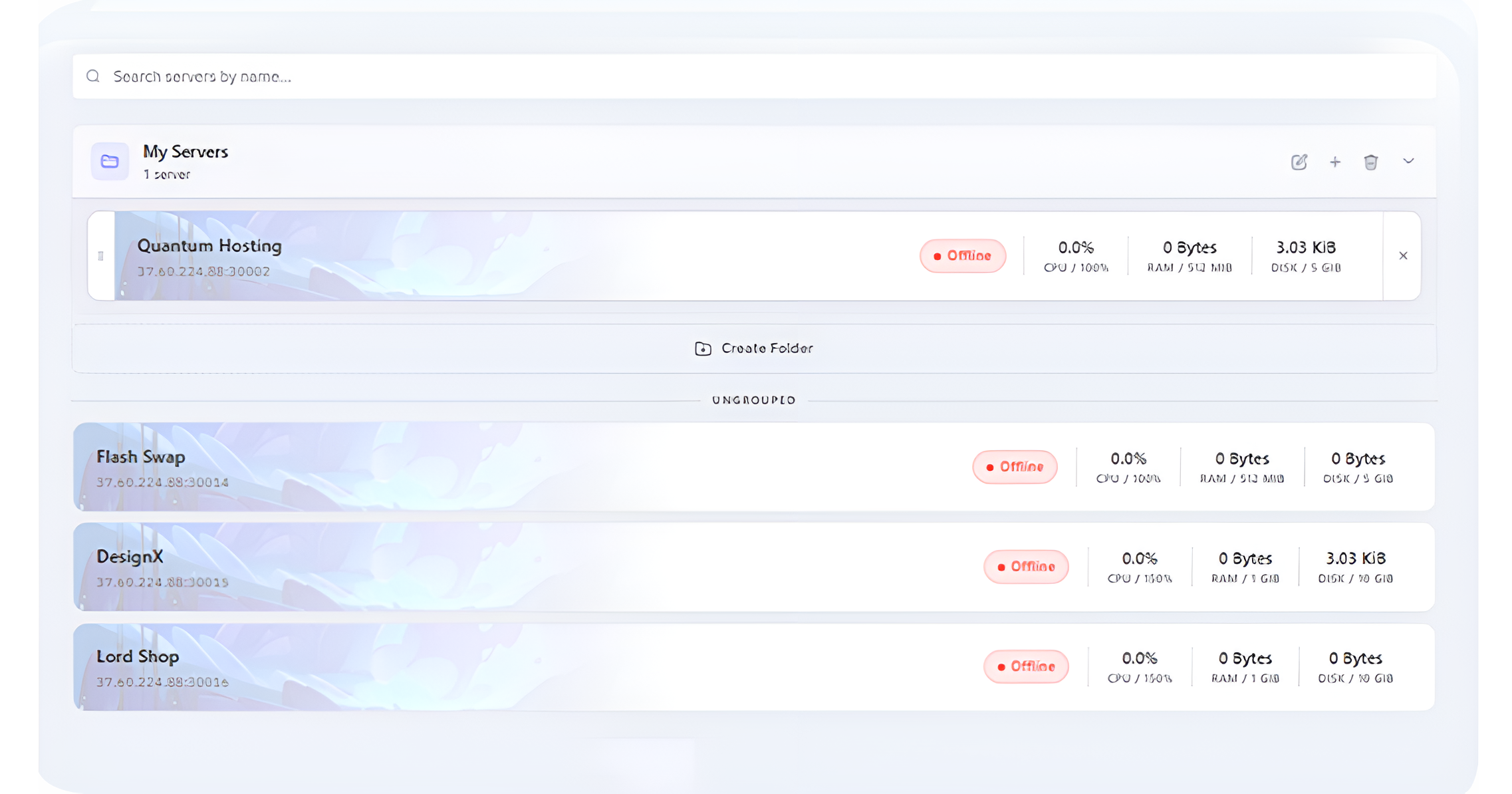 Quantum Hosting bot panel